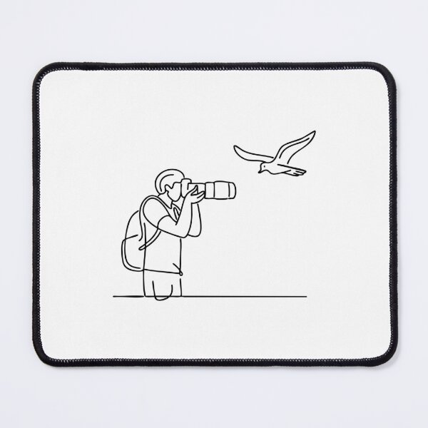 Item preview, A photographer uses a telephoto lens capturing a bird in flight from afar designed and sold by rasagamastore.