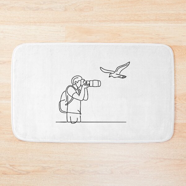 Item preview, A photographer uses a telephoto lens capturing a bird in flight from afar designed and sold by rasagamastore.