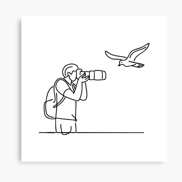 Item preview, A photographer uses a telephoto lens capturing a bird in flight from afar designed and sold by rasagamastore.
