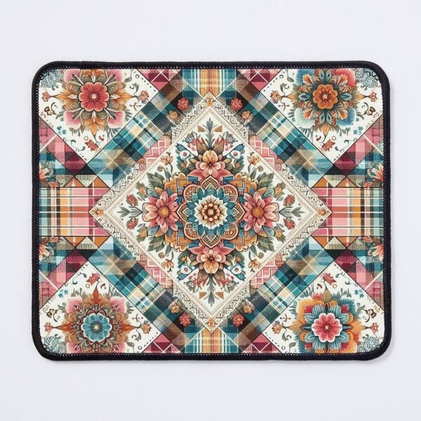 Item preview, Floral Plaid designed and sold by Tenpaces.