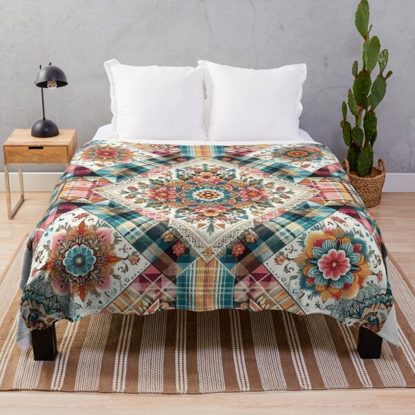 Item preview, Floral Plaid designed and sold by Tenpaces.