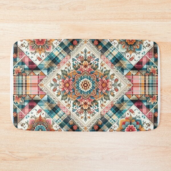 Item preview, Floral Plaid designed and sold by Tenpaces.