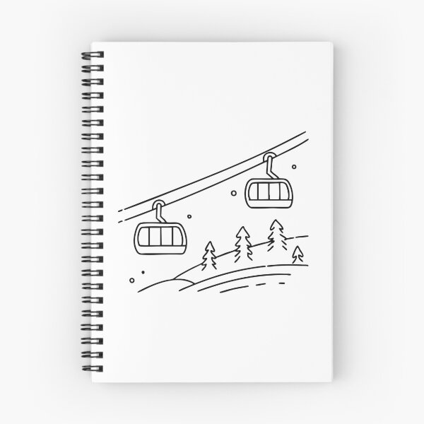 Item preview, Ski lift carrying people up a snowy mountain slope designed and sold by rasagamastore.