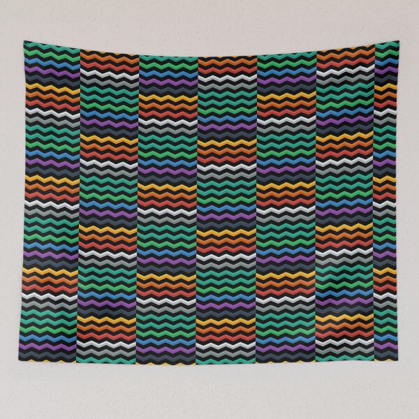 Item preview, Angular Waves: A Colorful Collision designed and sold by Rethrowback.