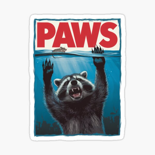 Item preview, Funny Raccoon Paws Parody Movie Poster Animal Humor designed and sold by Trend Pixel Co..