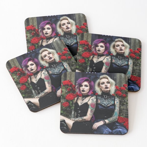 Item preview, Dark Goth Girls designed and sold by TheDarkWardrobe.
