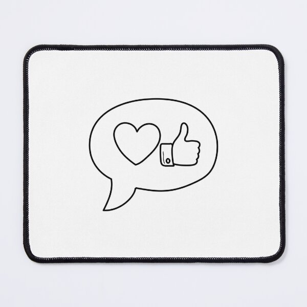 Item preview, A speech bubble with a heart and like icon inside designed and sold by rasagamastore.