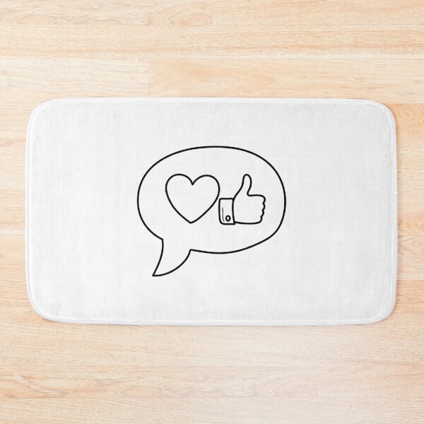 Item preview, A speech bubble with a heart and like icon inside designed and sold by rasagamastore.