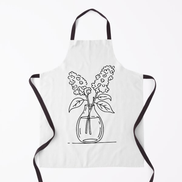 Item preview, Lilac branch with delicate blossoms resting in a glass vase designed and sold by rasagamastore.