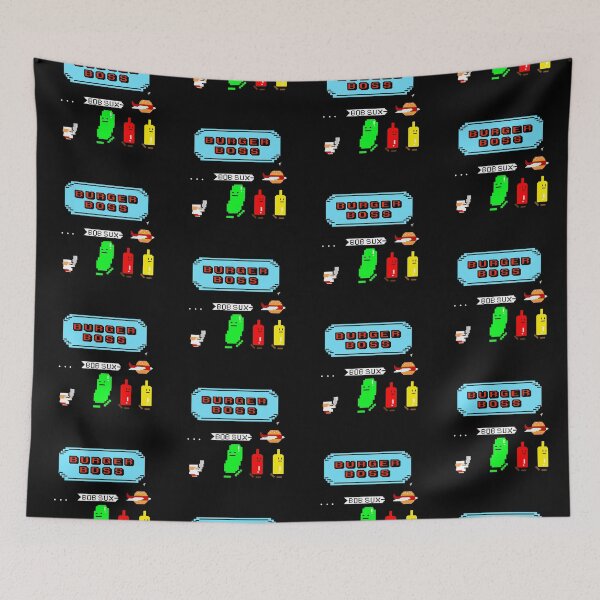Item preview, Burger Boss - Black Background  designed and sold by The Abysmall.