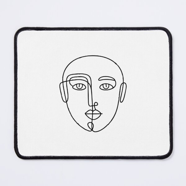 Item preview, Single, continuous line forming an abstract shape or face designed and sold by rasagamastore.