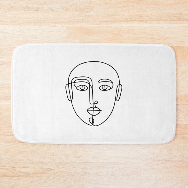 Item preview, Single, continuous line forming an abstract shape or face designed and sold by rasagamastore.
