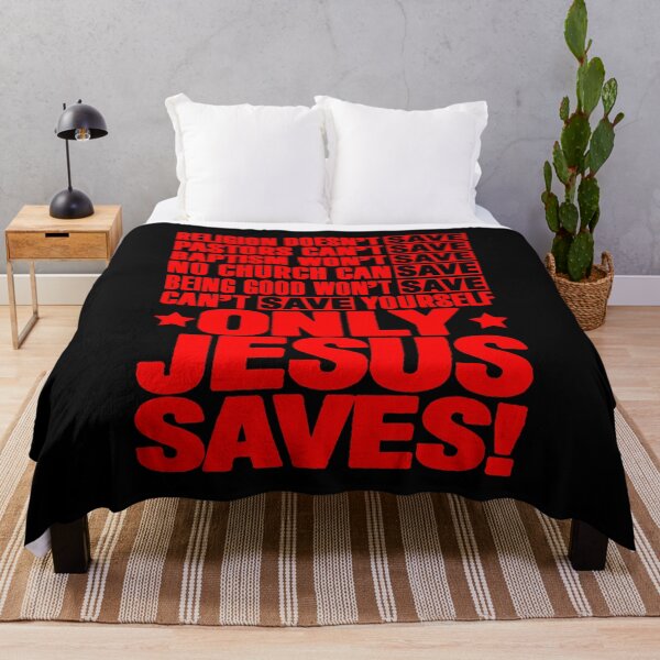 Item preview, Only Jesus Saves designed and sold by plushism.