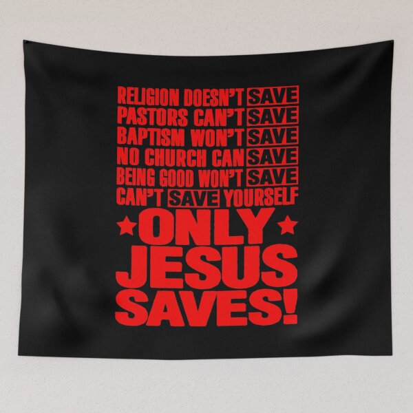 Item preview, Only Jesus Saves designed and sold by plushism.