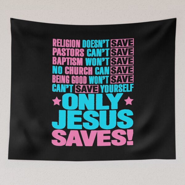 Item preview, Only Jesus Saves designed and sold by plushism.