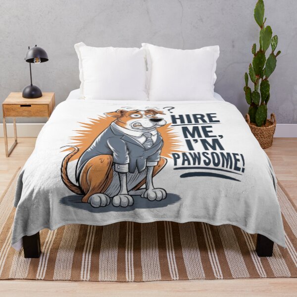 Item preview, Funny Dog in Suit - Hire Me, I’m Pawsome! Job Interview Design designed and sold by Petpixy.