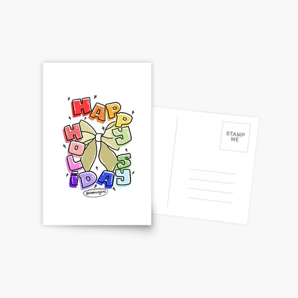 Item preview, Happy Holidays With Pride! designed and sold by Doodle Gems.