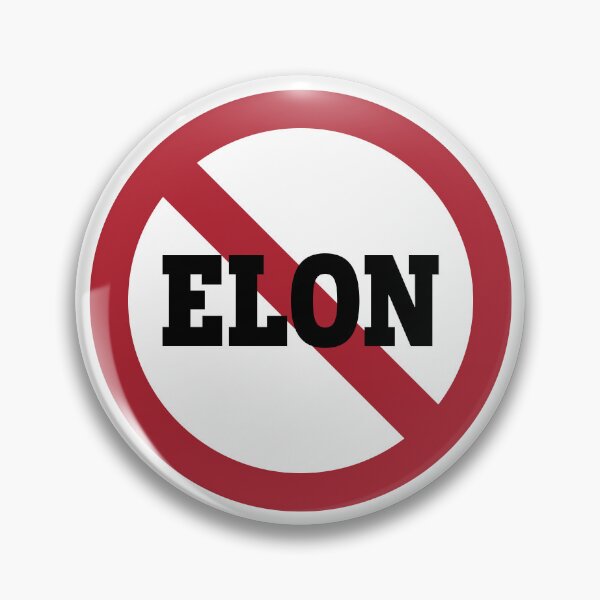 Item preview, No ELON  Round Anti-Elon Musk Bumper Sticker Decal For Tesla Owners! designed and sold by OpsDesing.