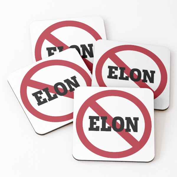 Item preview, No ELON  Round Anti-Elon Musk Bumper Sticker Decal For Tesla Owners! designed and sold by OpsDesing.