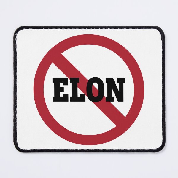 Item preview, No ELON  Round Anti-Elon Musk Bumper Sticker Decal For Tesla Owners! designed and sold by OpsDesing.