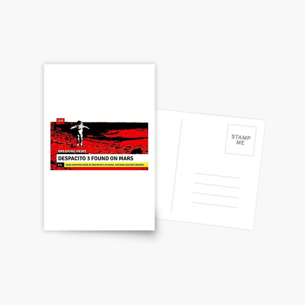 Despacito Postcards Redbubble - despacito 2 found on mars roblox