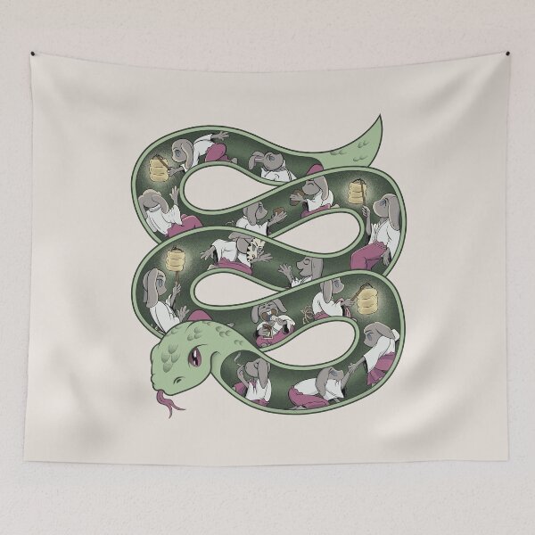 Aperçu de l'œuvre Fête du serpent créée et vendue par MoxMoon.