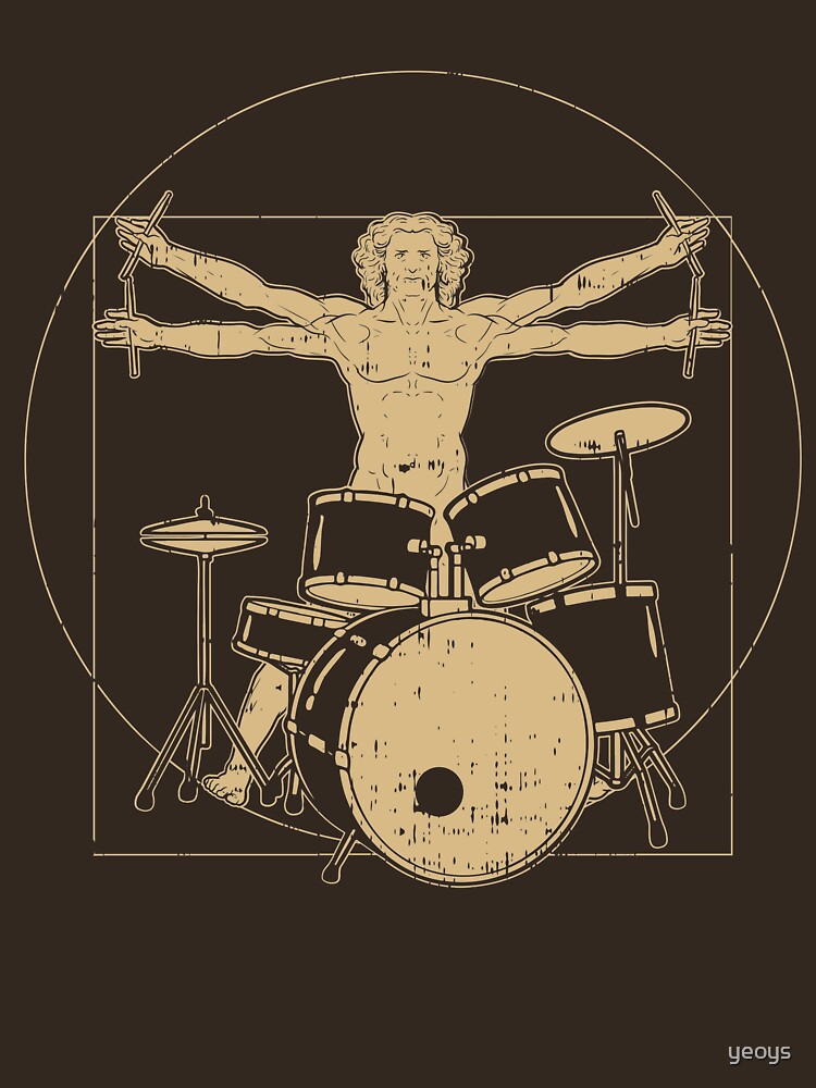 Vitruvian Drummer - Funny Music Gift von yeoys