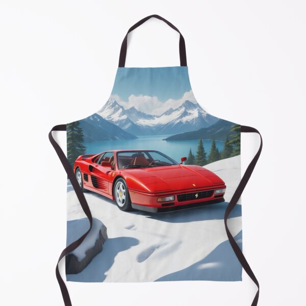 Artikelvorschau, Vintage Ferrari Testarossa Poster - Malerische Bergstraße entworfen und verkauft von Ipzard1.
