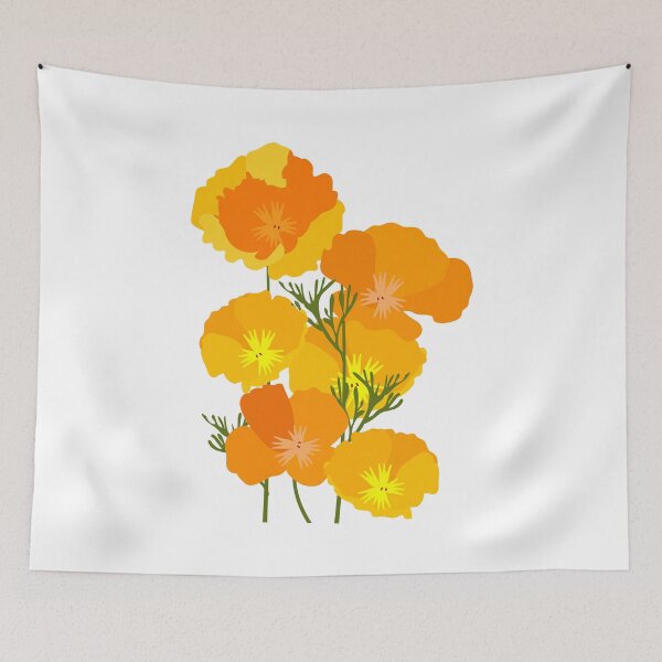 Item preview, California Poppies clip art designed and sold by MagnoliaLake.