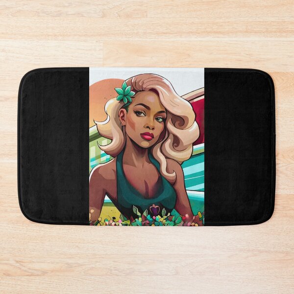 Item preview, Glam Girl Bleached Teal Fashion Woman Empowerment Power  designed and sold by Melan Designs.