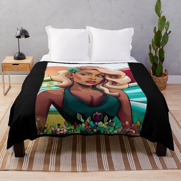 Item preview, Glam Girl Bleached Teal Fashion Woman Empowerment Power designed and sold by Melan Designs.