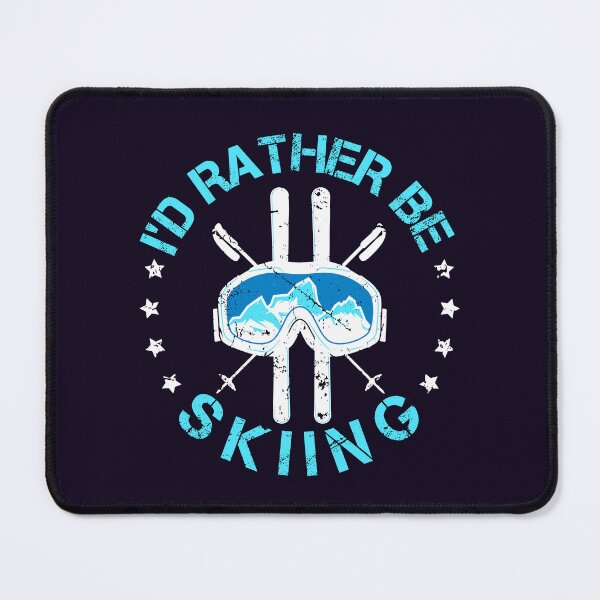 Item preview, I'd Rather Be Skiing Skier designed and sold by jaygo.