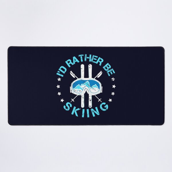 Item preview, I'd Rather Be Skiing Skier designed and sold by jaygo.