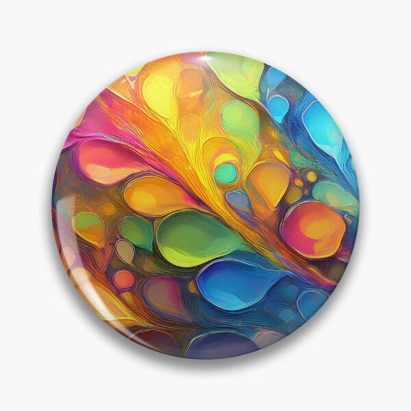 Artikelvorschau, Abstraktes Blattmuster in Pastell-Ölgemälden, Pflanzen, Naturdesign in leuchtenden Regenbogenfarben, Ölfarbenkleckse und Pinselstriche entworfen und verkauft von navitalidesign.
