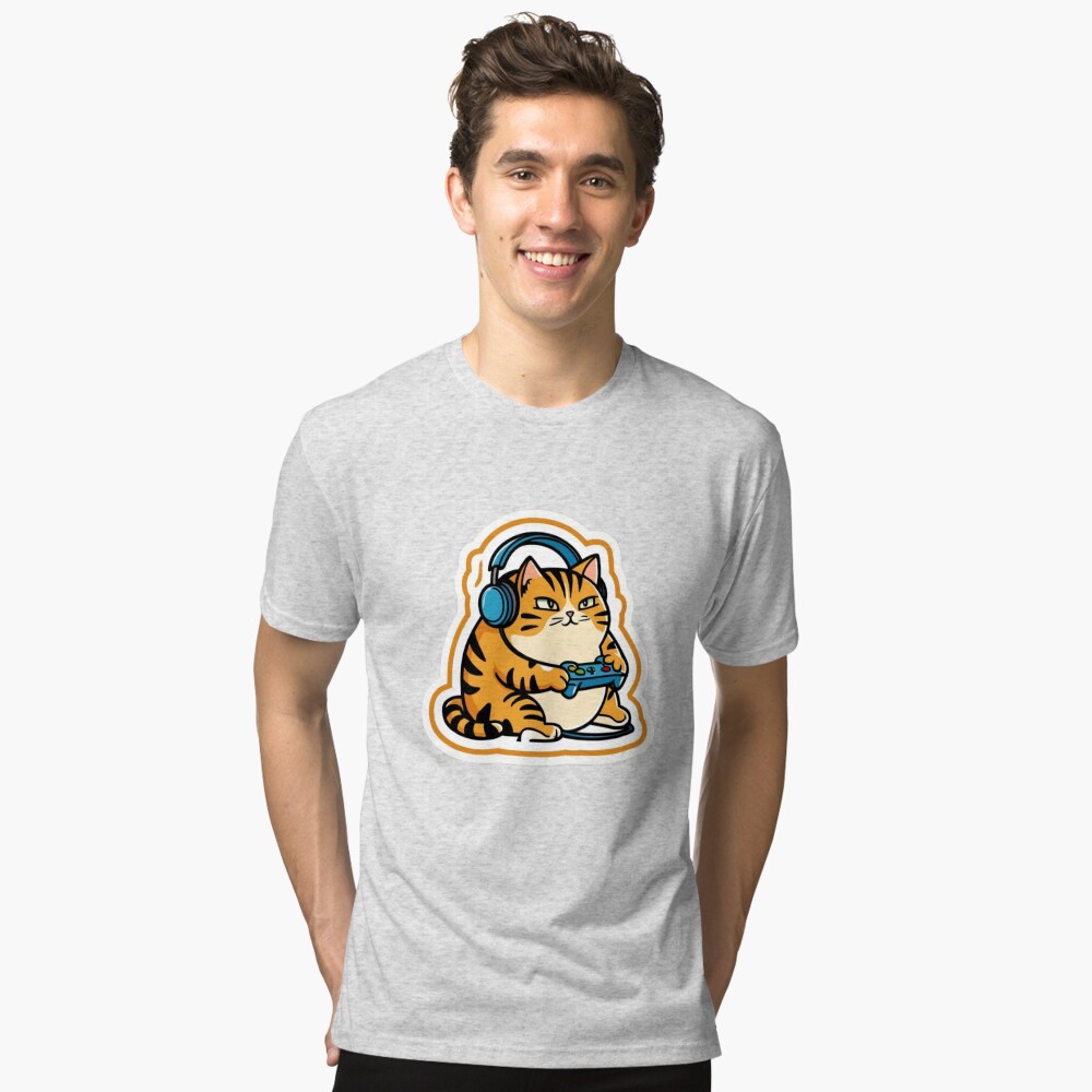 Vista previa del artículo con la obra «Camiseta de tejido mixto», diseñado y vendido por YtheHost.