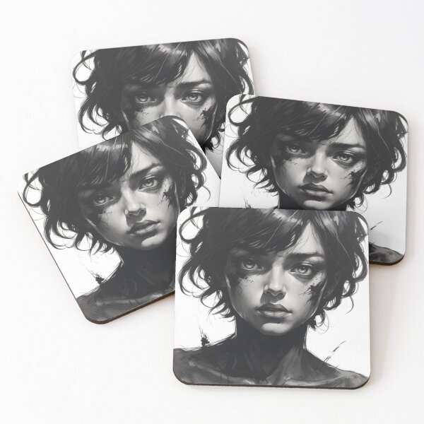 Item preview, Dynamic Portrait with Curly Hair designed and sold by SuperNerdStore.