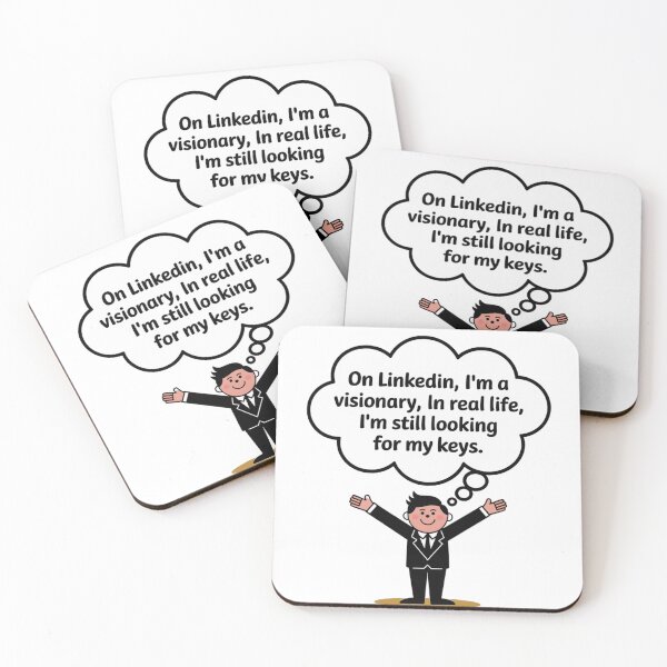 Item preview, The Difference Between LinkedIn And Reality! designed and sold by Ink And Inspire.