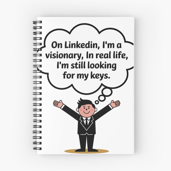 Item preview, The Difference Between LinkedIn And Reality! designed and sold by Ink And Inspire.