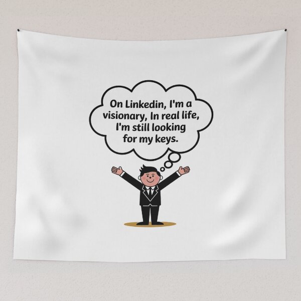 Item preview, The Difference Between LinkedIn And Reality! designed and sold by Ink And Inspire.