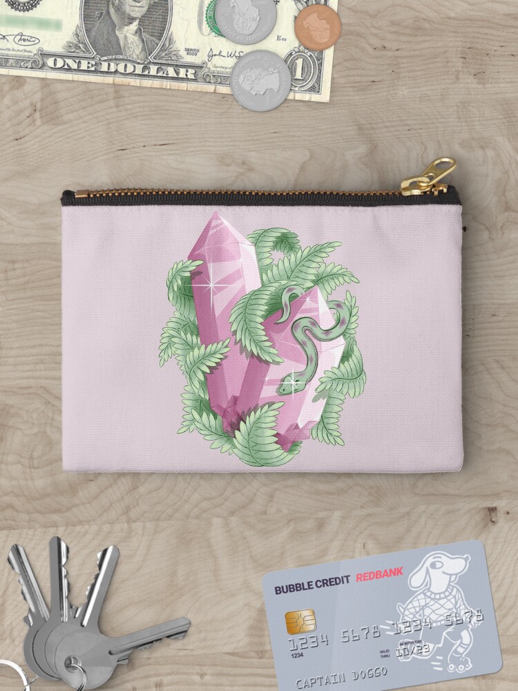 Thumbnail 3 of 4, Zipper Pouch, Color Crystal designed and sold by MoxMoon.