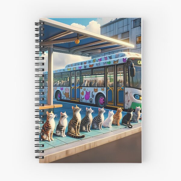 Item preview, Cat Bus Stop designed and sold by CreativeGorillas.