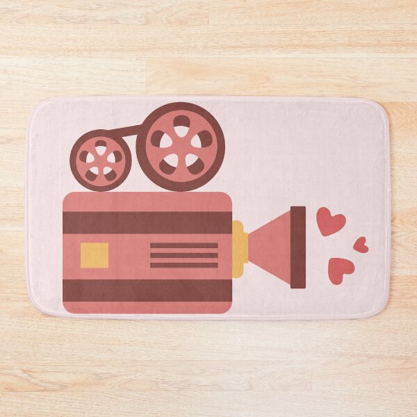 Item preview, Flat Design Illustration with Video Camera at Love	 designed and sold by AlginaPugachova.