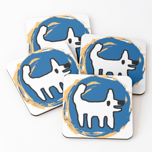 Item preview, Crappy Dog swirly sticker - simple fun designed and sold by TheRubberOnion.