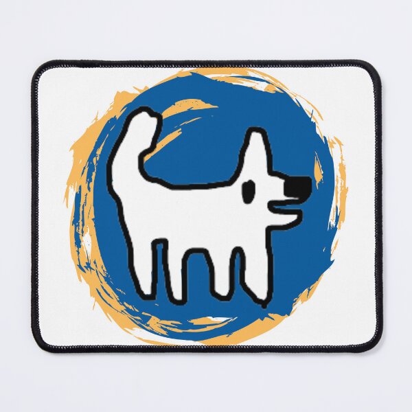Item preview, Crappy Dog swirly sticker - simple fun designed and sold by TheRubberOnion.