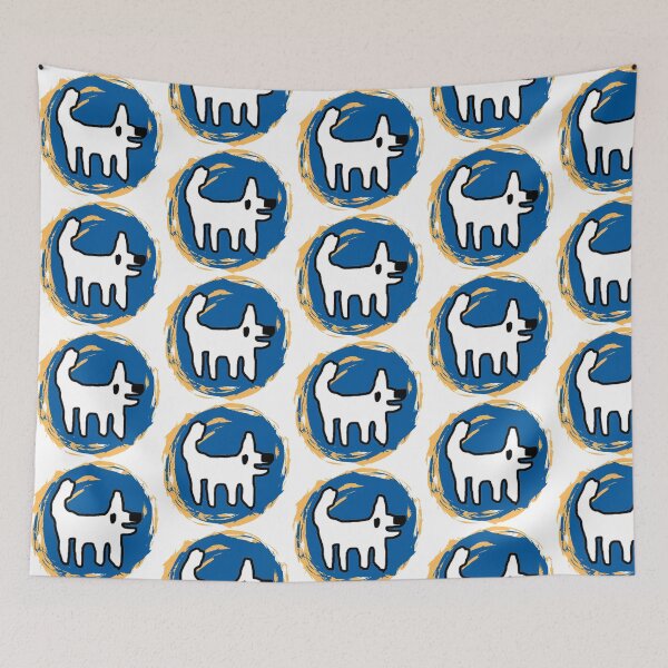 Item preview, Crappy Dog swirly sticker - simple fun designed and sold by TheRubberOnion.