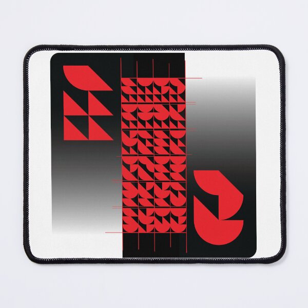 Item preview, Abstracted Braille in red with lines designed and sold by Ben-Schaal.