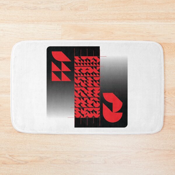 Item preview, Abstracted Braille in red with lines designed and sold by Ben-Schaal.
