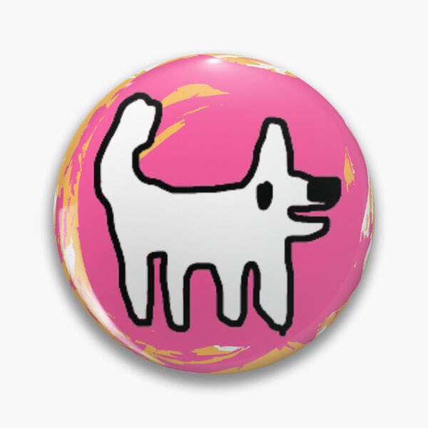 Item preview, Crappy Dog swirly sticker - simple fun designed and sold by TheRubberOnion.