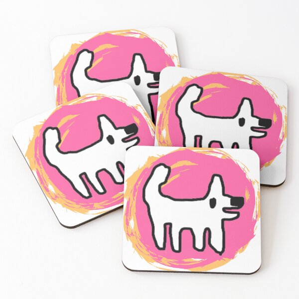 Item preview, Crappy Dog swirly sticker - simple fun designed and sold by TheRubberOnion.