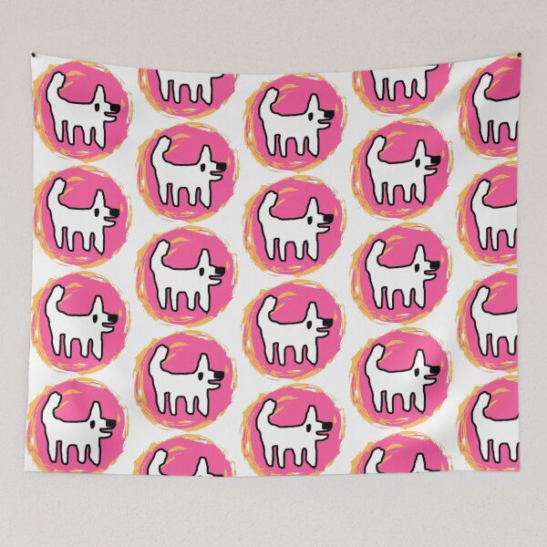 Item preview, Crappy Dog swirly sticker - simple fun designed and sold by TheRubberOnion.
